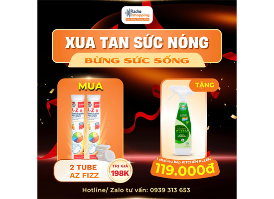 🎁 Chương trình khuyến mãi khi mua sản phẩm Az Fizz 2 Tube
